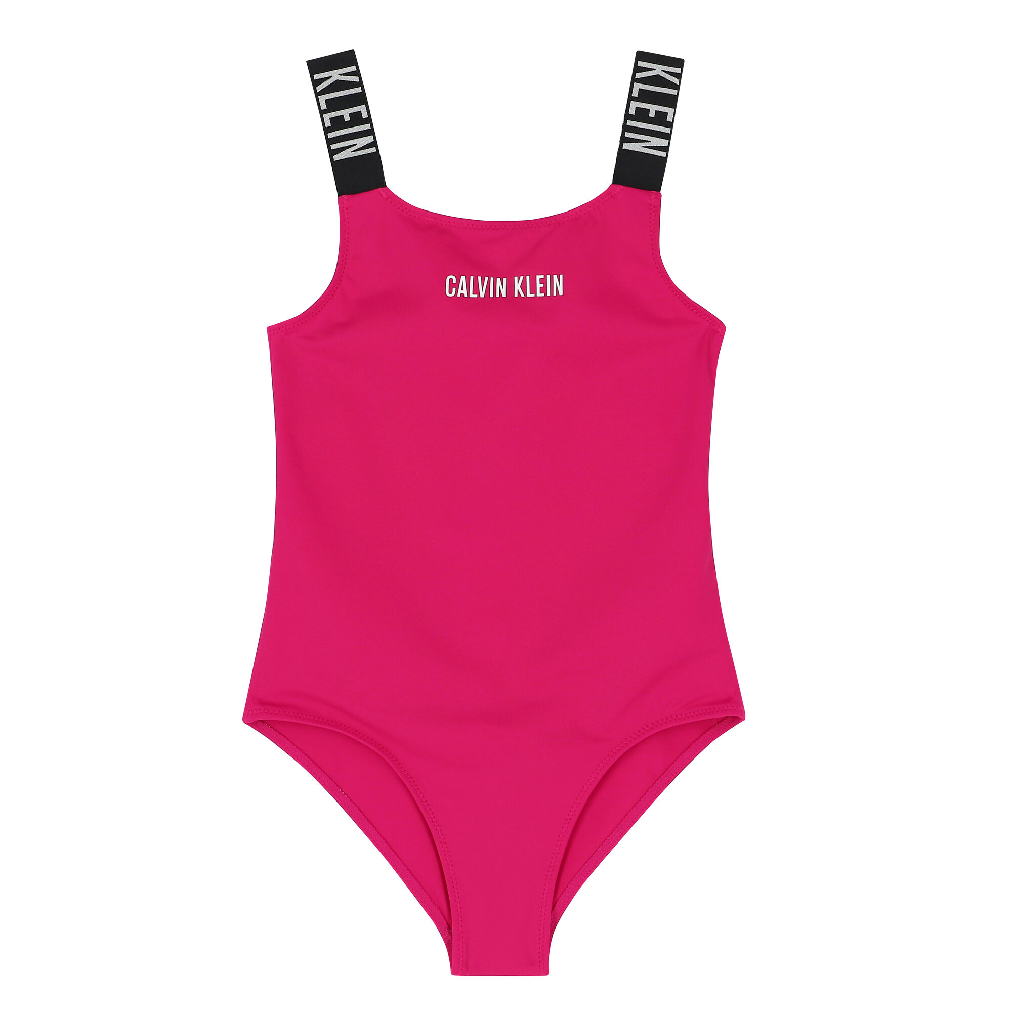 Calvin Klein Girls Pink Logo Swimsuit Junior Couture USA