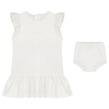 Baby Girls Ivory Dress Set