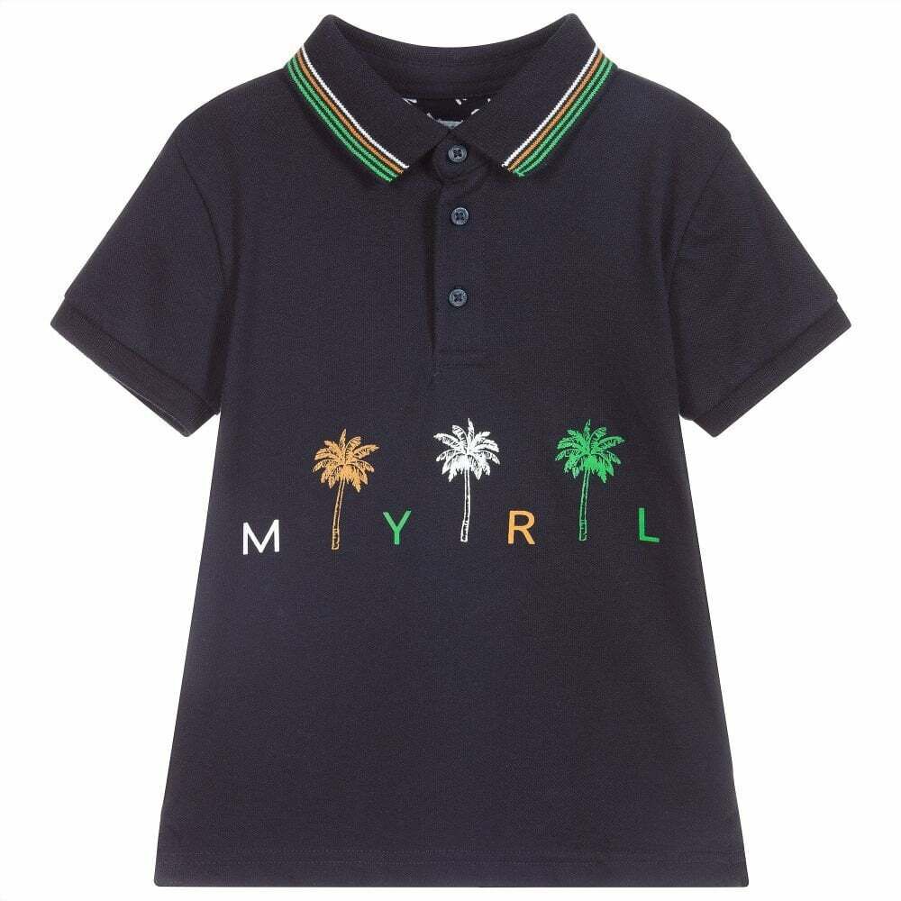 Mayoral Boys Navy Polo Shirt Junior Couture Bahrain