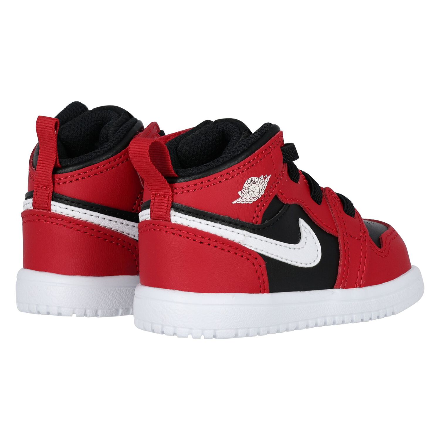 Red, Black & White Air Jordan 1 Mid Alt Trainers, 1, hi-res