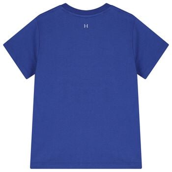 Boys Blue Dog Logo T-Shirt 