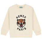 Ivory Tiger Logo Sweatshirt, 2, hi-res