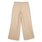 Girls Beige Logo Joggers, 1, hi-res