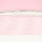 Baby Girls White & Pink Teddy Bear Logo Nest, 3, hi-res