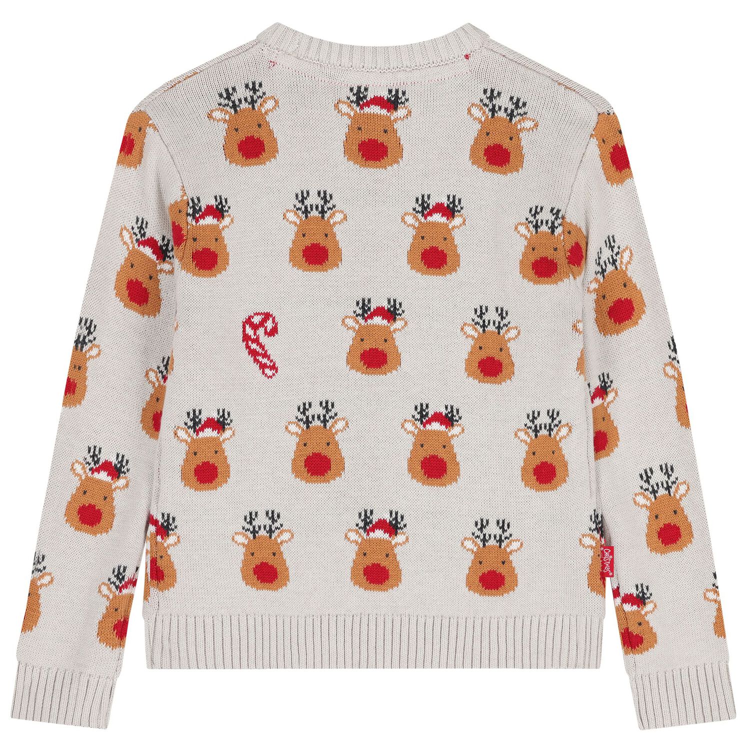 سويت شيرت محاك  بالشعار باللون الرمادي , 1, hi-res