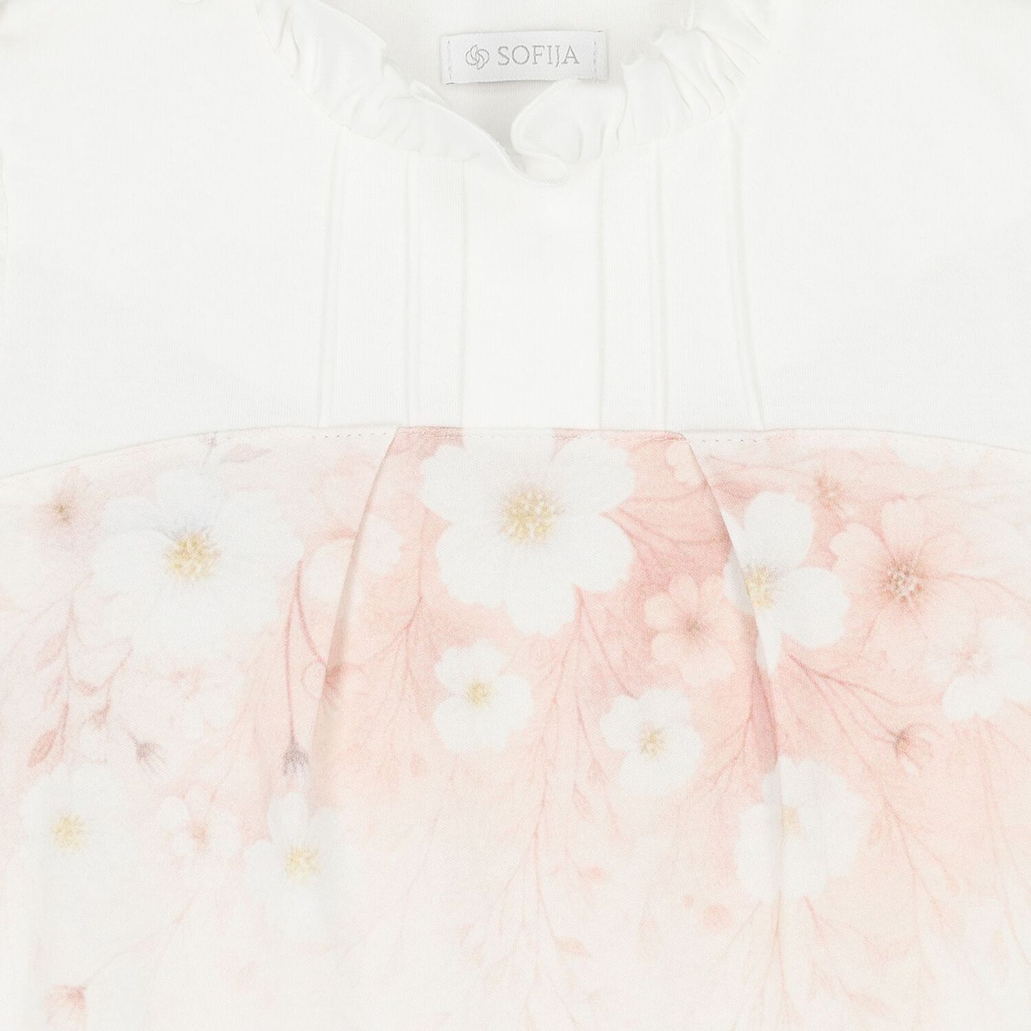 Baby Girls Ivory Floral Romper, 2, hi-res image number null