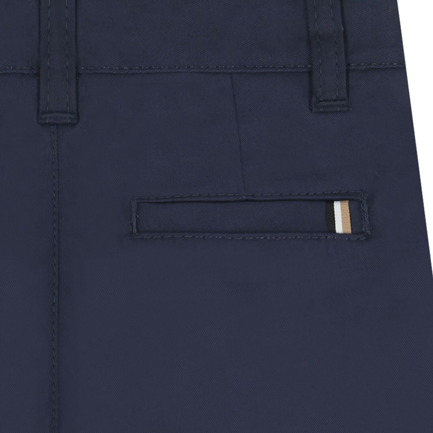 Boys Navy Blue Chino Shorts, 3, hi-res