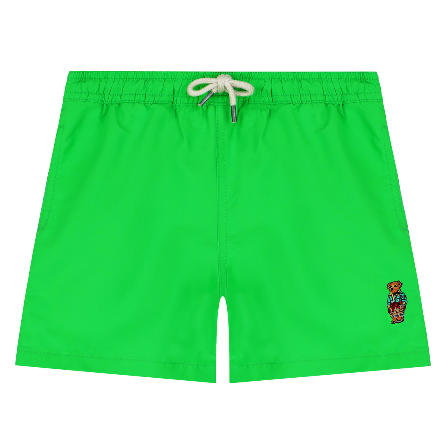 شورت سباحة بولو باللون الأخضر للأولاد, 1, hi-res