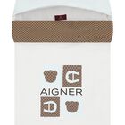 Baby Boys White & Blue Logo Nest, 1, hi-res