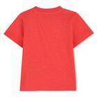 Younger Boys Red Bubble Tiger T-Shirt, 1, hi-res