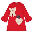 Girls Red Logo Handbag Dress, 1, hi-res