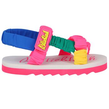 Girls Multicoloured Velcro Sandals