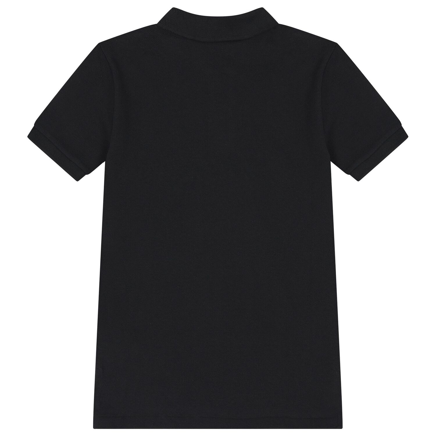 Boys Black Logo Polo Shirt, 1, hi-res