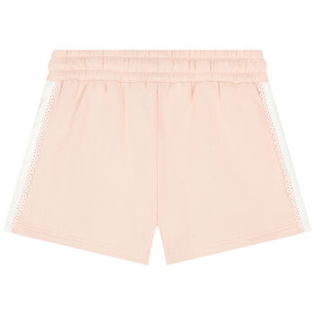 Girls Pink Logo Shorts