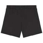 شورت بالشعار باللون الاسود للاولاد , 1, hi-res