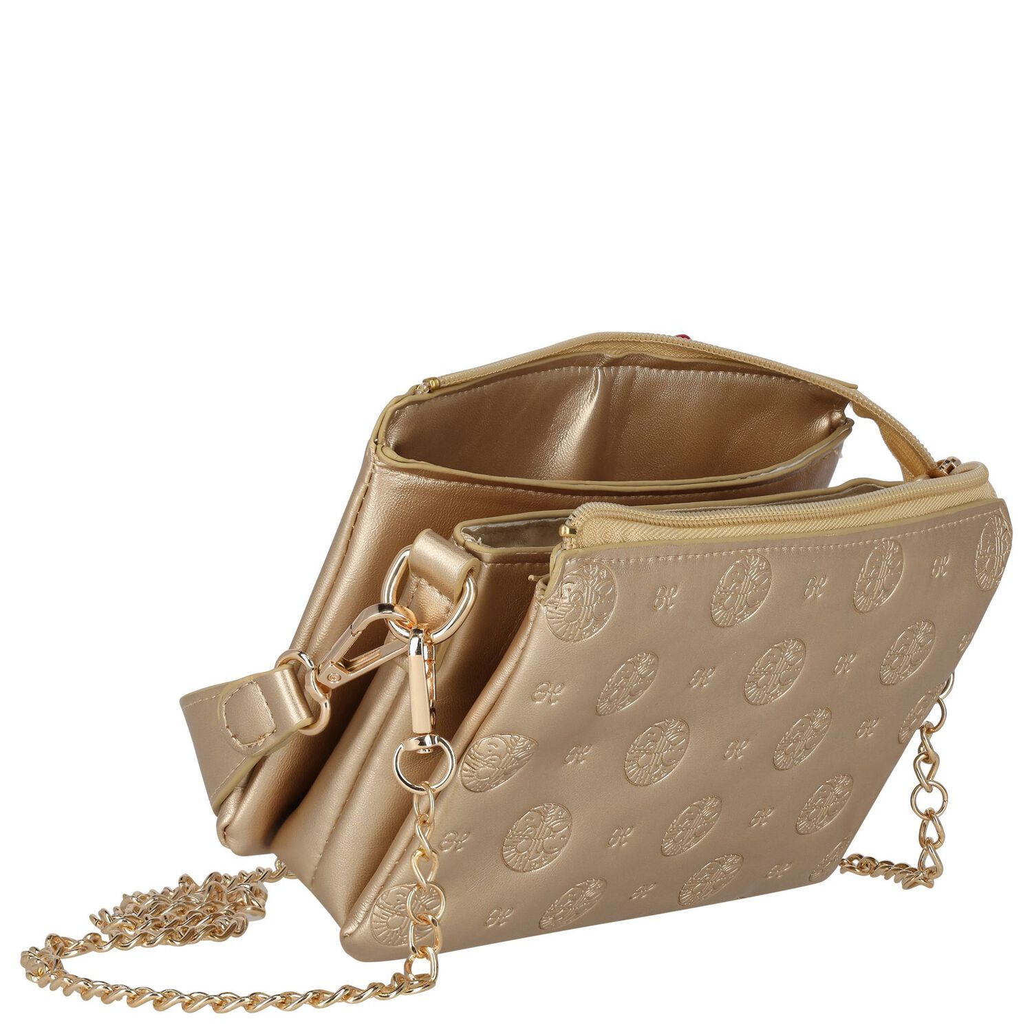 Girls Gold Logo Handbag, 4, hi-res image number null