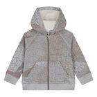 Younger Boys Grey & Beige Logo Tracksuit, 2, hi-res