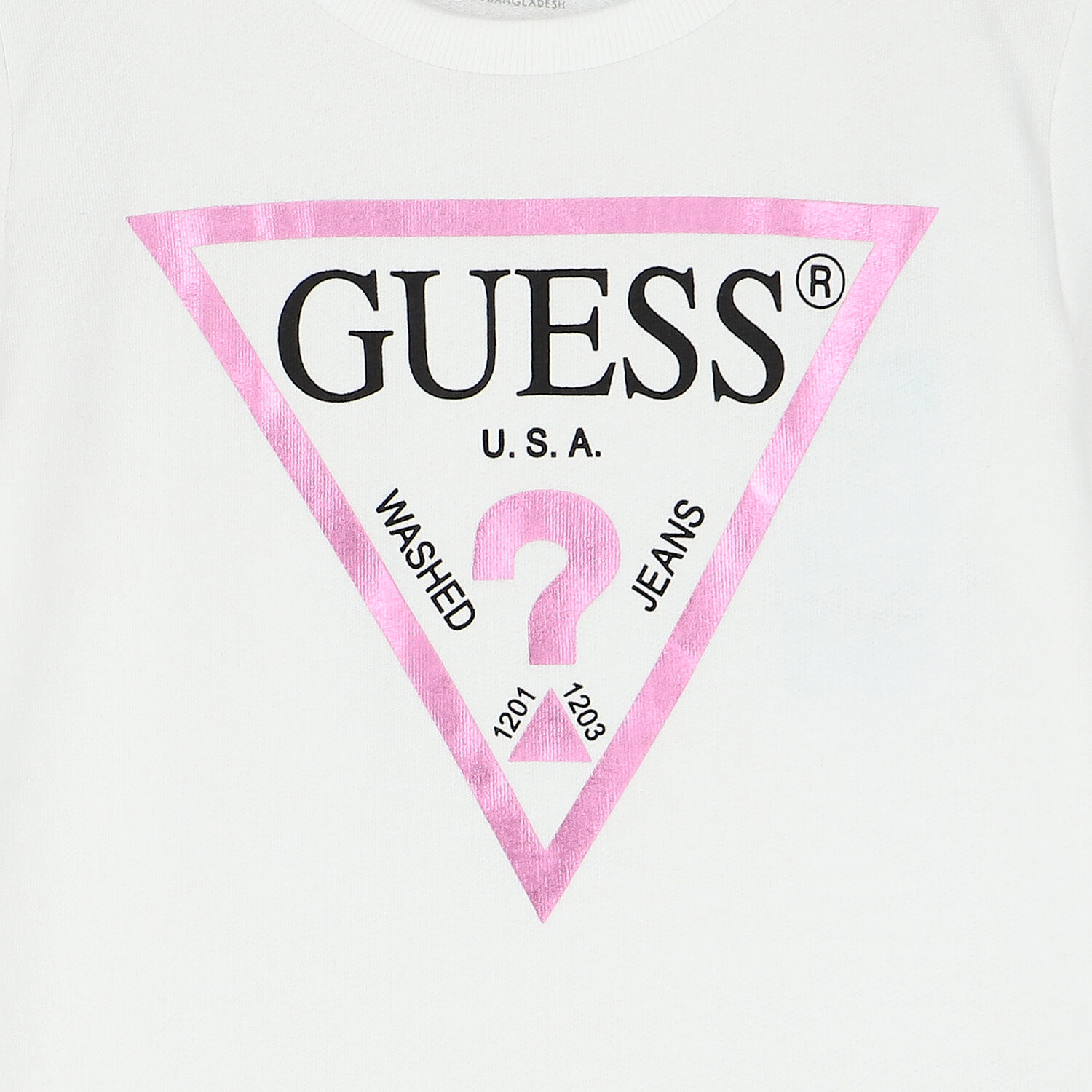 Girls White Logo Sweatshirt, 1, hi-res image number null
