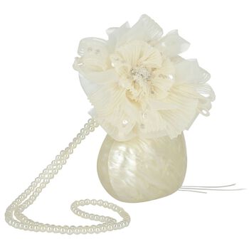 Girls Pearlescent Heart Shaped Handbag