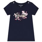  طقم بنات ليغنز بطبعه الزهور باللون الكحلي و الوردي, 2, hi-res