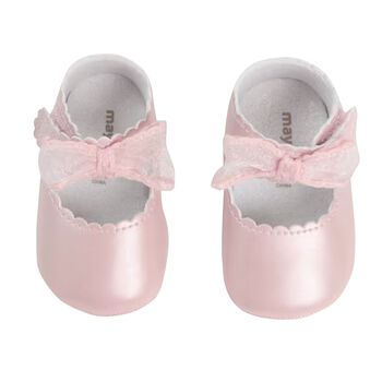 Baby Girls Pink Bow Pre Walker Shoes