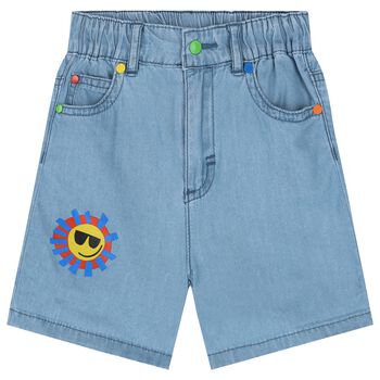 Younger Boys Blue Denim Shorts