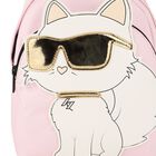 Girls Pink Choupette Logo Backpack, 1, hi-res