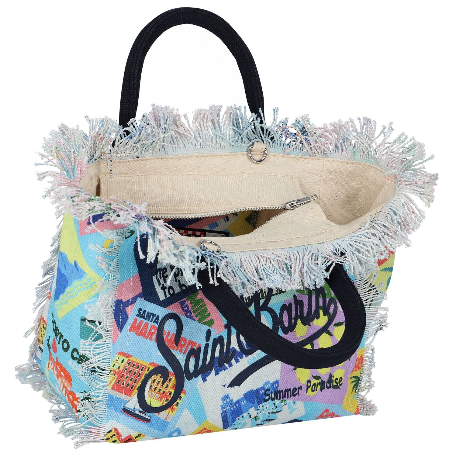 Girls Multi-Coloured Tote Bag, 1, hi-res