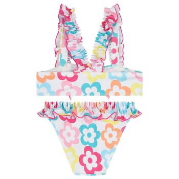 Girls Multi-Coloured Floral Bikini