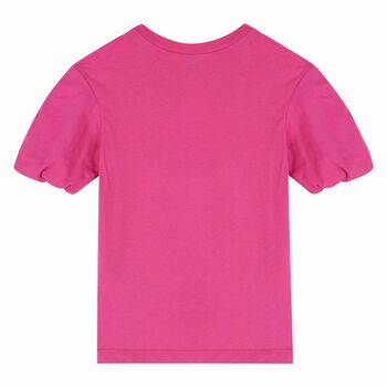 Girls Pink Logo Top