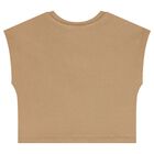 Girls Brown Logo T-Shirt, 2, hi-res