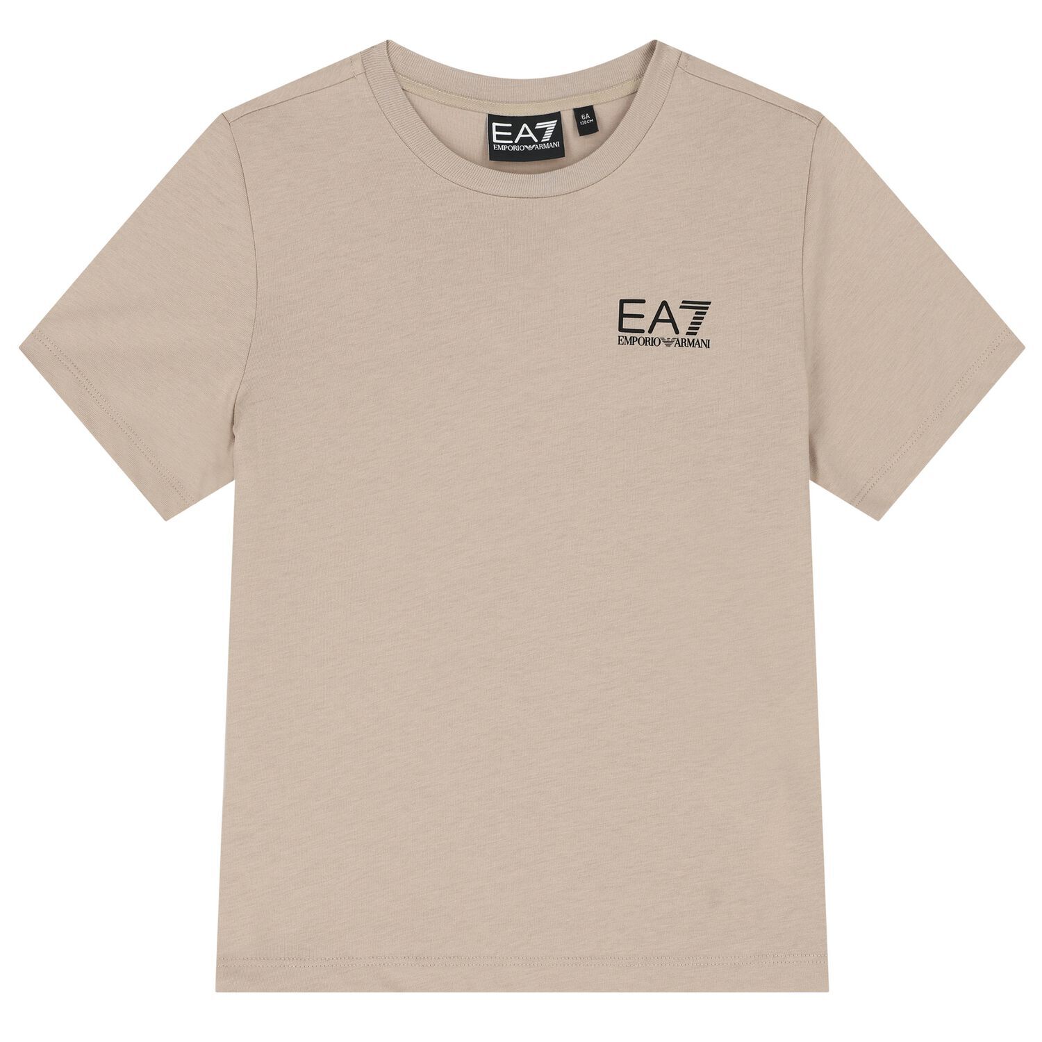 Boys Beige Logo T-Shirt, 1, hi-res