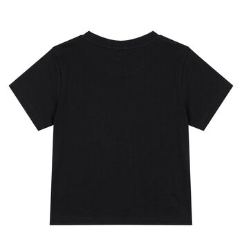 Younger Boys Black Logo T-Shirt