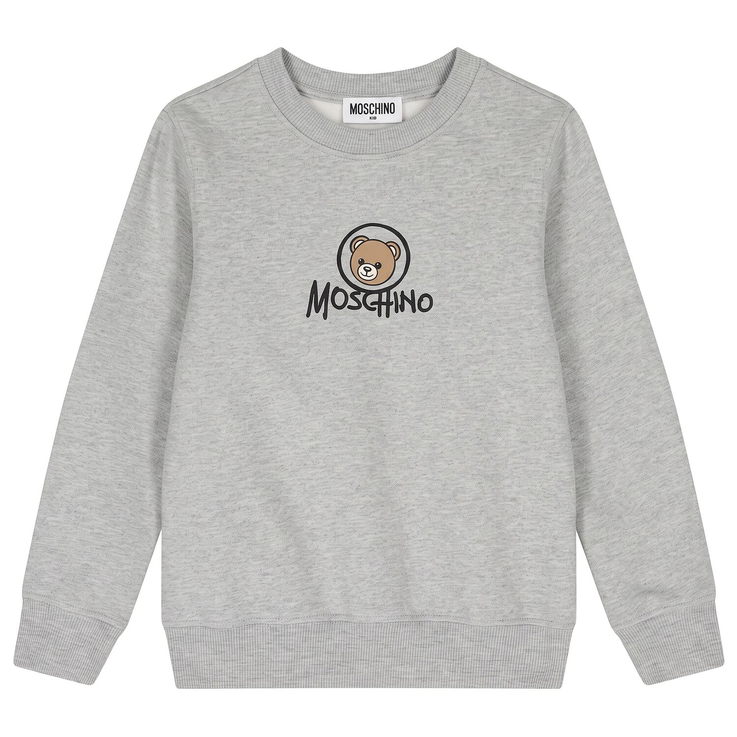 Grey Teddy Bear Logo Sweatshirt, 6, hi-res