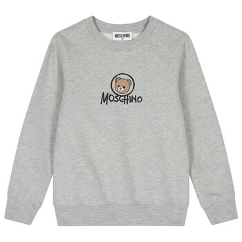 Grey Teddy Bear Logo Sweatshirt