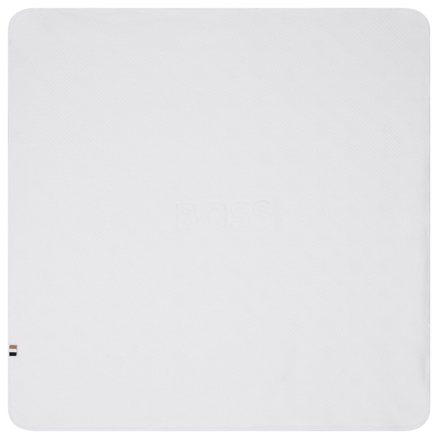 White Logo Baby Blanket, 1, hi-res