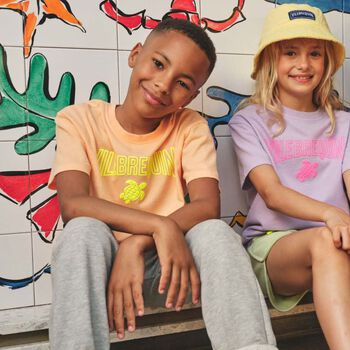 Boys Orange Logo T-Shirt