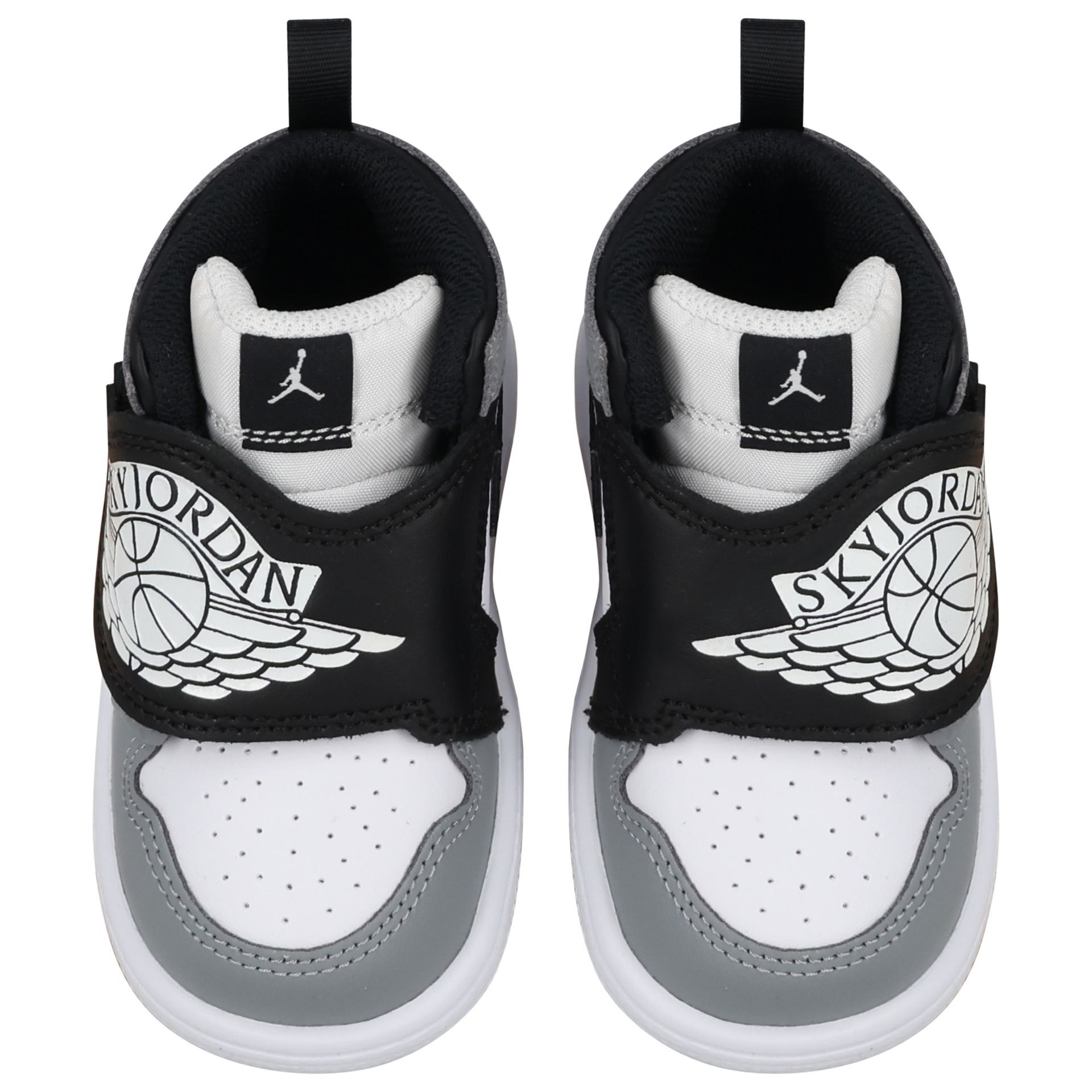 Nike Kids Black, Grey & White Sky Jordan 1 Trainers | Junior