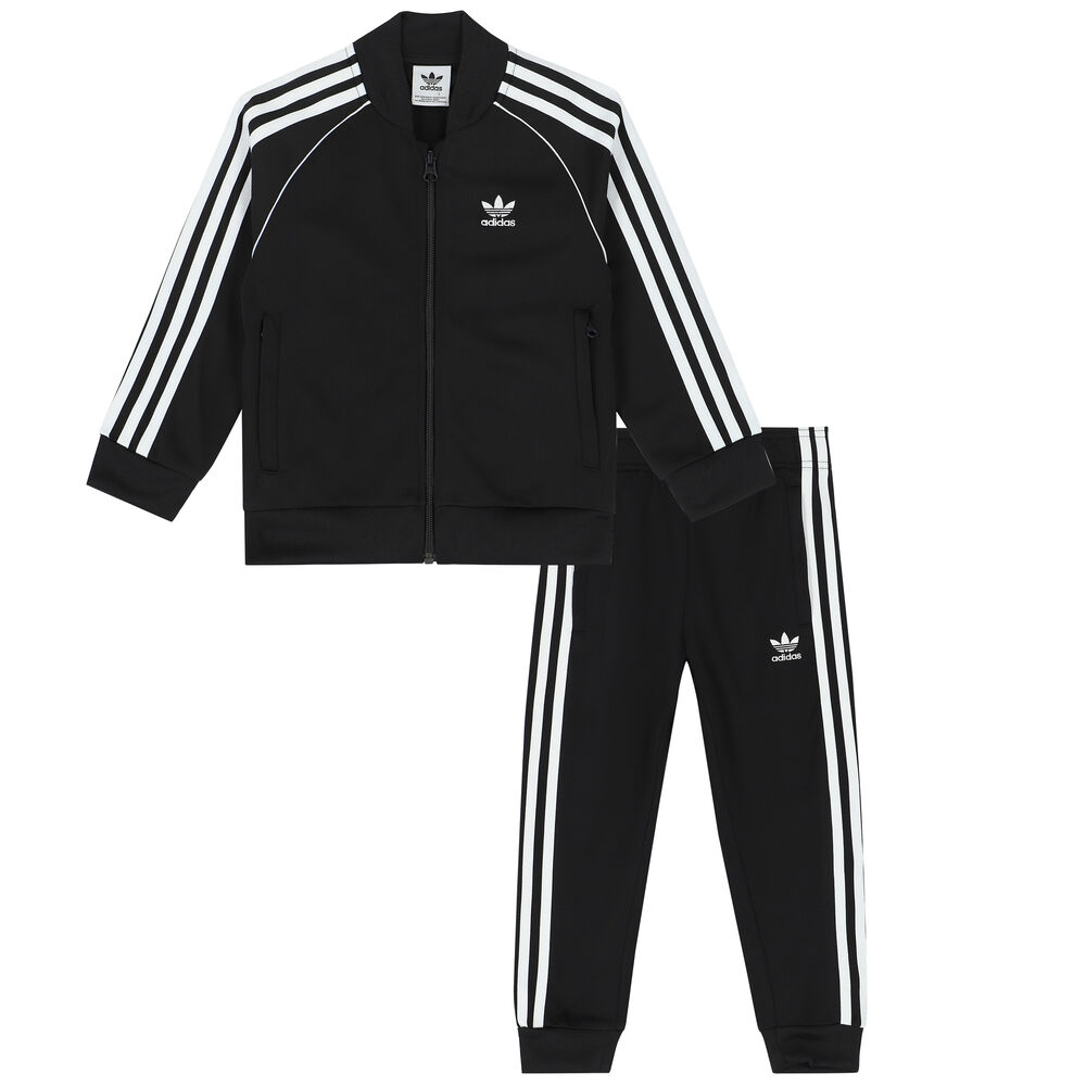 Adidas original black tracksuit