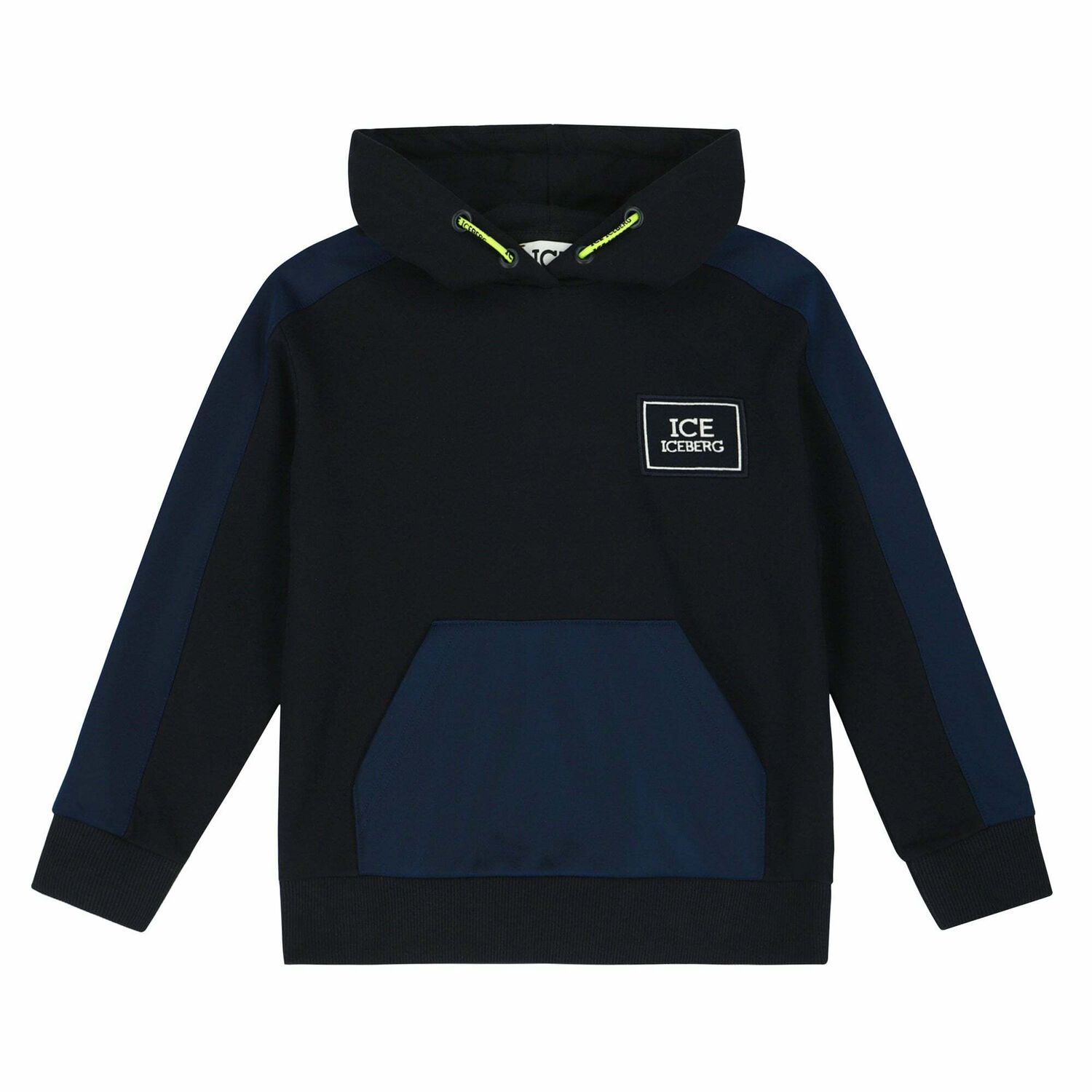 Boys Navy Blue Hooded Top, 1, hi-res image number null