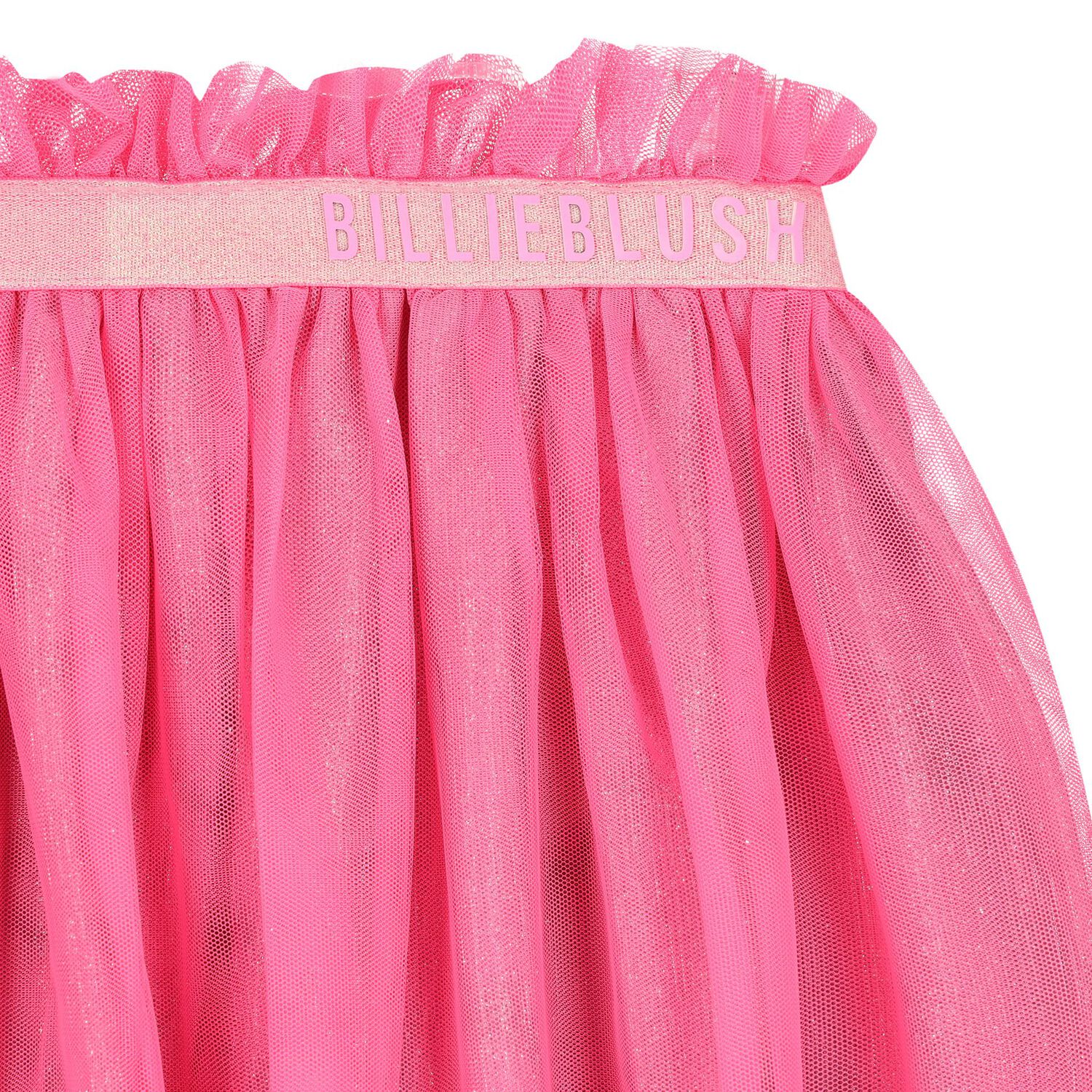 Girls Pink Logo Tulle Skirt, 1, hi-res image number null