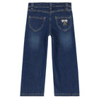 Girls Blue Denim Jeans, 1, hi-res