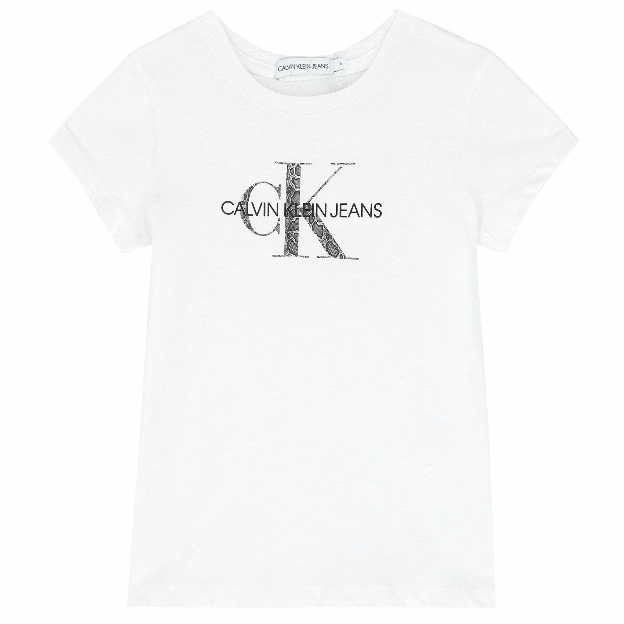 Calvin Klein Girls White Logo T Shirt Junior Couture Australia