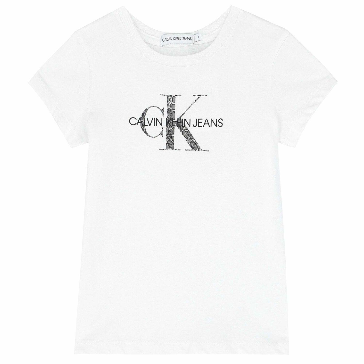 Girls White Logo T-Shirt, 1, hi-res image number null