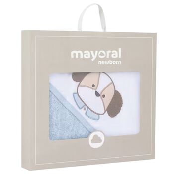 Baby Boys Blue Hooded Towel