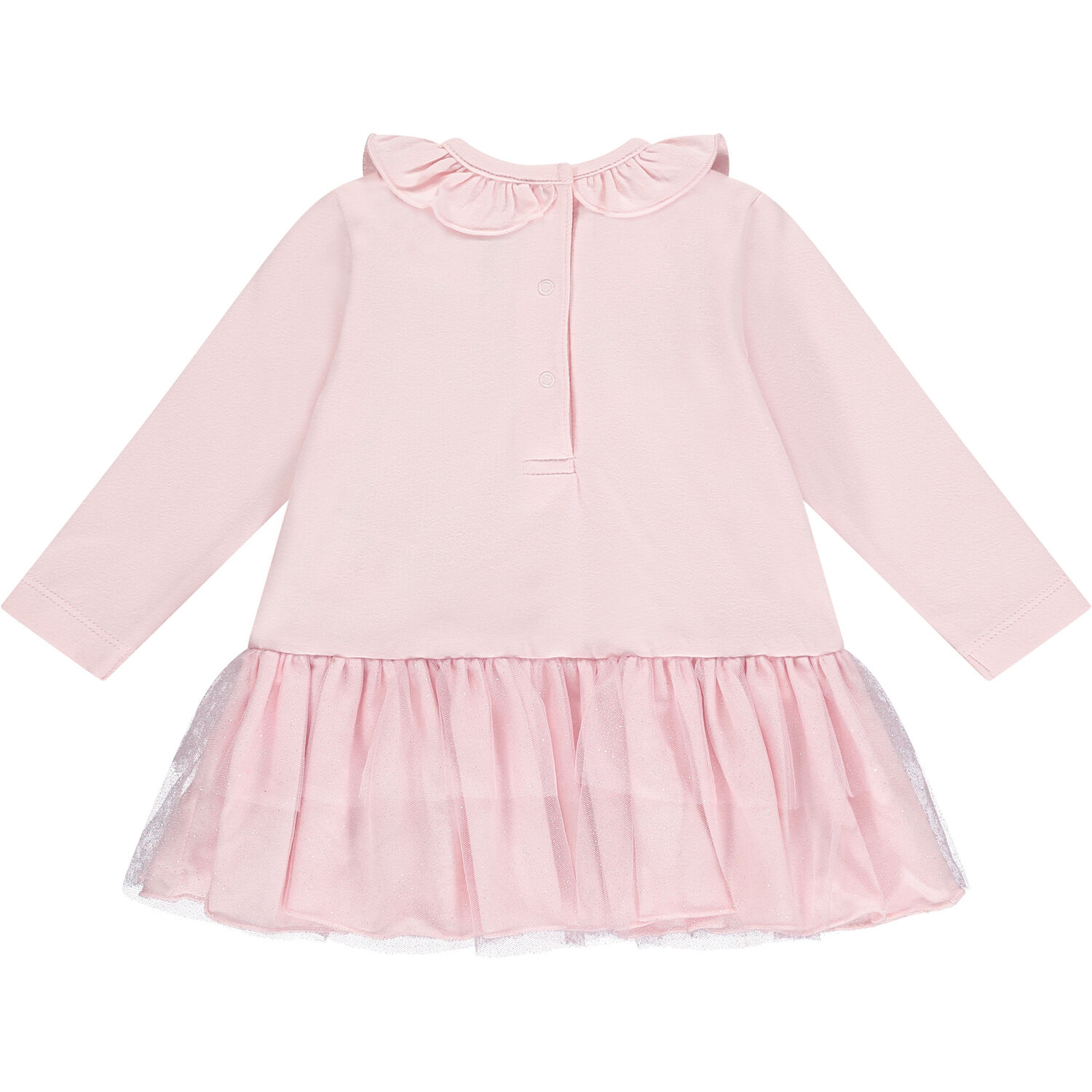 Baby Girls Pink Ruffled Dress, 1, hi-res image number null