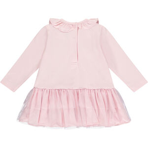 Baby Girls Pink Ruffled Dress