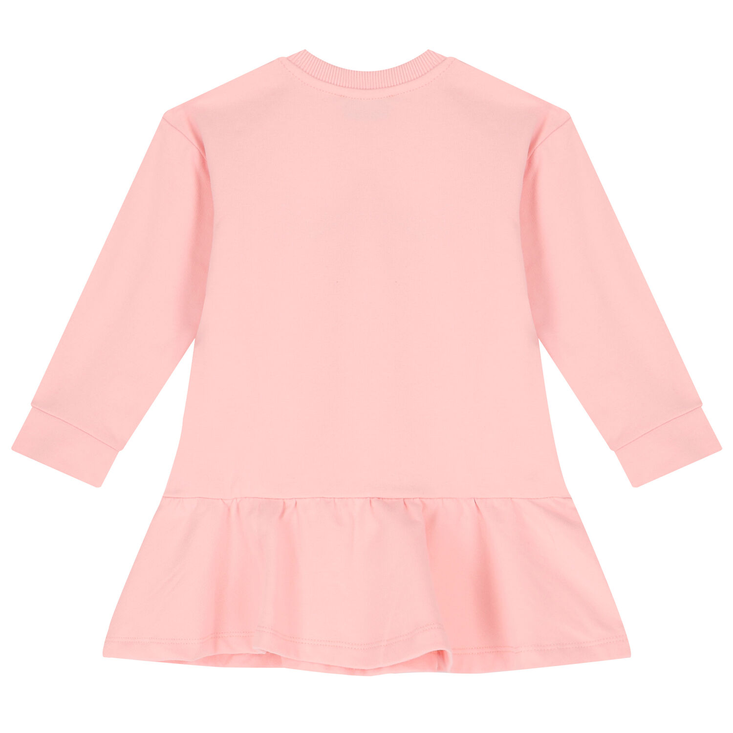Younger Girls Pink Teddy Bear Logo Dress, 1, hi-res