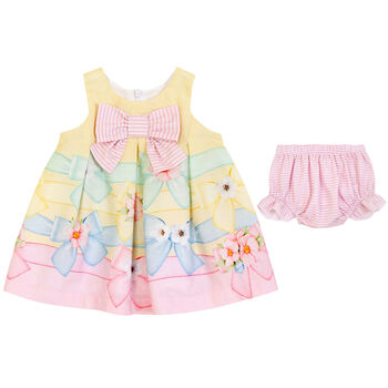 Younger Girls Yellow Floral Dress Set