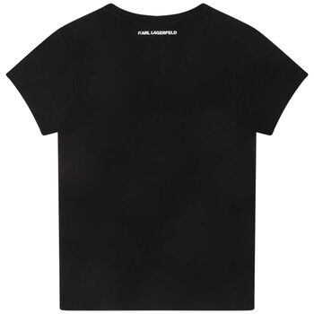 Boys Black Choupette Logo T-Shirt